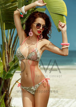 Load image into Gallery viewer, Bikini color caqui con encaje Atmosphere C14215