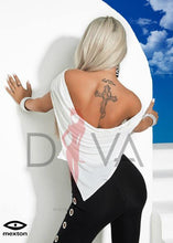 Load image into Gallery viewer, Blusa asimetrica marca Mexton 6399 Blanca