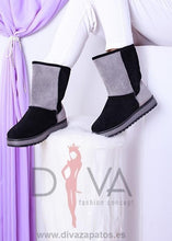 Load image into Gallery viewer, Botas Foradas Urban Negras