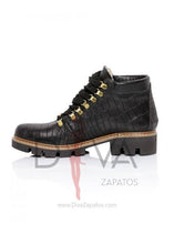 Load image into Gallery viewer, Botines de cuero Joyas Negras