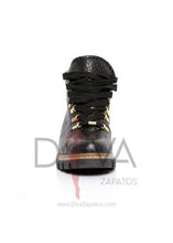 Load image into Gallery viewer, Botines de cuero Joyas Negras