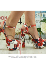 Load image into Gallery viewer, Sandalias Nuba Rojas
