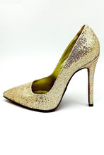 Load image into Gallery viewer, Tacones Geno Del Tu Cataleya Gold