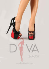 Load image into Gallery viewer, Tacones Geno Del Tu Negro/Leopardo