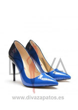 Load image into Gallery viewer, Tacones Panto Azules