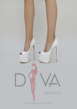 Load image into Gallery viewer, Tacones Urban Baxio Blancos