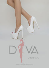 Load image into Gallery viewer, Tacones Urban Baxio Blancos