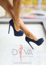 Load image into Gallery viewer, Tacones Urban Forni Azul