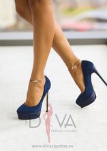Load image into Gallery viewer, Tacones Urban Forni Azul