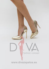 Load image into Gallery viewer, Tacones Urban Fredo Dorados