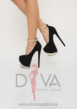 Load image into Gallery viewer, Tacones Urban Moxi Negros 2