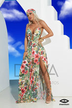 Load image into Gallery viewer, Vestido con estampado floral y pañuelo incluido Mexton 6504