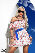 Load image into Gallery viewer, Vestido corto con estampado de cerezas Mexton 6437