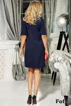 Load image into Gallery viewer, Vestido Fofy R971 Azul-Marino