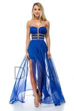 Load image into Gallery viewer, Vestido largo azul BBY RL047