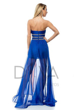 Load image into Gallery viewer, Vestido largo azul BBY RL047