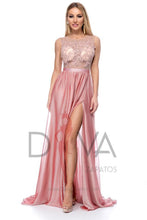 Load image into Gallery viewer, Vestido largo color rosa marca BBY RL023