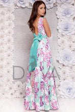 Load image into Gallery viewer, Vestido largo con estampado floral lila Atmosphere RN1709