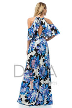 Load image into Gallery viewer, Vestido largo con estampado flores bby RL051