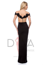 Load image into Gallery viewer, Vestido largo negro marca BBY RL031