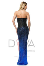 Load image into Gallery viewer, Vestido largo sin tirantes marca BBY RL049