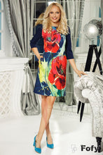 Load image into Gallery viewer, Vestido midi con estampado floral marca Fofy R967