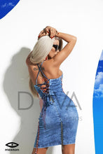 Load image into Gallery viewer, Vestido vaquero  Good Vibs marca Mexton 6452