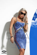 Load image into Gallery viewer, Vestido vaquero  Good Vibs marca Mexton 6452